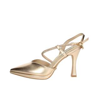 Escarpins Miabelle Donna Slingback MB63 Rame Or Métallisé à Bout Pointu et Talon Haut pour Femme - Product Image 1