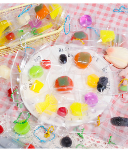 Wholesale Mini Fruits Squeeze Toy Cute Soft Stress Anxiety Relief Squishy Toy Pendant PVC <b>Pack</b> Sensory <b>Fidget</b> Bag Charm - Product Image 1