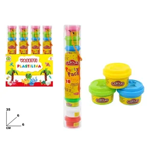 Colour Dough Playdough Party Pack 10 Mini Cans 35x6x6 Cm Ages 3+ - Product Image 1