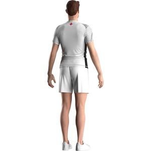 Rashguard à manches courtes de protection solaire UPF50+ Elite National Suisse pour le surf, la natation, le MMA, le grappling - Product Image 5