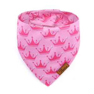 Barbie Groothandel Oem Bandana 'S Voor Honden Hond Sjaal Custom Gedrukt Driehoek Schattige Bandana Hond Sjaal Halsdoek Huisdier Bandana 'S