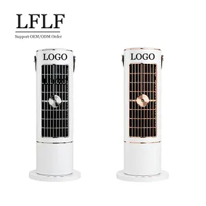 Oem Luxe Roterende Mini Airco Ventilator Usb Oplaadbare Spray Fan Draagbare Misting Fan Met Lanyard Kantoor Slaapkamer