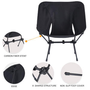 عرض خاص كرسي قمر قابل للطي خفيف للغاية من الألومنيوم في الهواء الطلق للياقة البدنية والتخييم والشاطئ - Product Image 3
