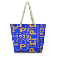 Sac fourre-tout personnalisé NSPDK, sac fourre-tout en jute pour sororité, sac de shopping pour sororité, sac de week-end tendance de haute qualité