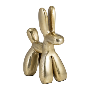 Scultura Cane Palloncino Finitura Oro Arredamento Moderno per Casa Ufficio Soggiorno Bagno Design Artistico - Product Image 1