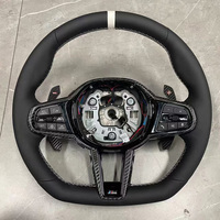 Volant sport en fibre de carbone personnalisé pour BMW Série G G30 G31 G32 X3 G01 X4 G02 M2 G87 M3 G80 M4 G82 G20 LCI M5 F90 M6