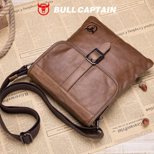 Bolso Bandolera de Cuero para Hombre BULLCAPTAIN, Estilo Vintage, para Trabajo, con Espacio para Tablet de 9.7 Pulgadas, Bolso Cruzado de Cuero Genuino - Product Image 6