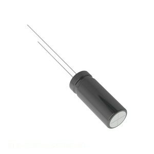 Original CAP ALUM 33UF 20% 25V RADIAL TH 33 uF Through Hole ELE-250ELL330ME11D <b>Capacitor</b> - Product Image 1