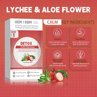 Kit de Pédicure Professionnel Lychee Aloe Flower 4-en-1 : Masque Purifiant, Gommage au Sucre, Beurre, pour Salon de Manucure (Vente en Gros)