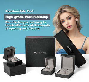 Factory Wholesale Luxury Jewelry <strong>Boxes</strong> <strong>Cheap</strong> Ring Box Black Jewellery Packaging <strong>Boxes</strong> for Small Business - Product Image 5
