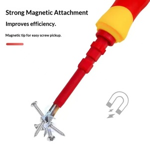 Set di <span class=keywords><strong>Cacciaviti</strong></span> Isolati 3-in-1 per Elettricisti, Phillips e a Testa Piatta, Magnetici, per Riparazioni e Manutenzione Fai-da-Te - Product Image 3