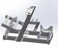 Profil en aluminium d'extrusion robuste anodisé noir Fente 40120 T pour simulateur de course professionnel et confortable de haut niveau