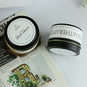 Wholesale luxury wedding gifts Travel Tin scented candles Custom plant essential oil filling Aromatherapy candles