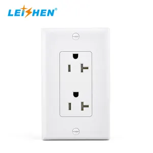 Enchufe de pared NEMA 5-15R, estándar de EE. UU., Canadá, EE. UU., sin USB, 2 entradas, 3 pines, Certificación Estándar, receptáculo, muebles, kits eléctricos