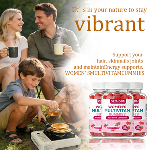 Multivitaminico per Donne Adulte 60 Gommose |   Integratore di Biotina e Collagene alla Fragola per Capelli, Pelle, Energia e Miglioramento della Densità Ossea - Product Image 3