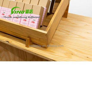 ถาดไม้ธรรมชาติแบบซ้อนได้สำหรับขนมหวานและสินค้าขายปลีก - ถาดตกแต่ง - Product Image 3
