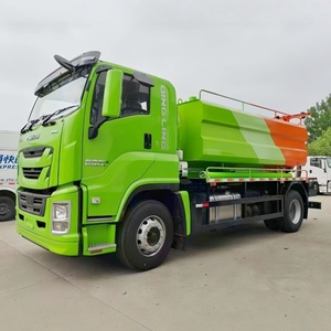 Camion aspirateur d'eaux usées Isuzu Giga 4X2 12000 litres 10m3 15cbm avec enrouleur haute pression à vendre - Product Image 3