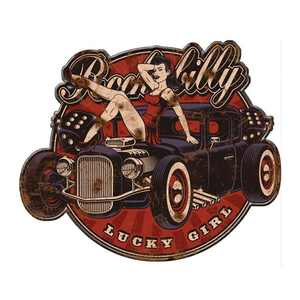 Panneau en métal 3d gaufré Vintage <span class=keywords><strong>Garage</strong></span> Decorative Poster Retro Metal Tin Plate Plaque Classic Motorcycle Car Metal Sign - Product Image 2