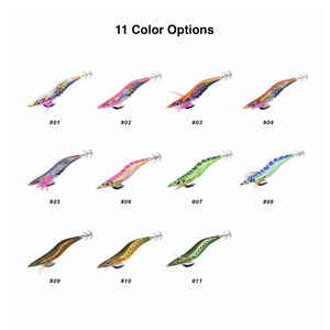 เหยื่อตกปลาหมึก Egi Squid Jig Lure 3.0 15 กรัม และ 3.5 19 กรัม เหยื่อตกปลาหมึกเรืองแสงรูปทรงกุ้ง ตัวเหยื่อทำจากผ้า เรืองแสงในเวลากลางคืน พร้อมตะขอแบบ Double Crown - Product Image 4