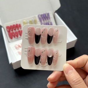 Juego de <span class=keywords><strong>Uñas</strong></span> Postizas Hechas a Mano 100%, 8 Estilos de <span class=keywords><strong>Uñas</strong></span> Acrílicas por Caja, Kit de <span class=keywords><strong>Uñas</strong></span> Postizas 3D Hechas a Mano con <span class=keywords><strong>Luz</strong></span> <span class=keywords><strong>UV</strong></span> - Product Image 3