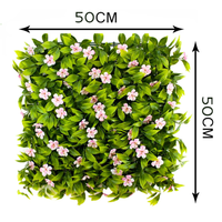 Vente en gros d'herbe verte artificielle populaire mur de buis fleur mur de plante rose pour la décoration de la maison nouvel an Thanksgiving noël