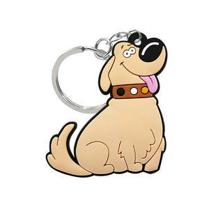 Diseño de goma lindo animal de dibujos animados llavero completo 3D suave PVC juguete llavero personalizado con carácter 3D - Product Image 4
