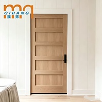 Portes Shaker modernes pré-montées à âme pleine, apprêtées, 36 x 80, avec isolation acoustique pour salon et villa