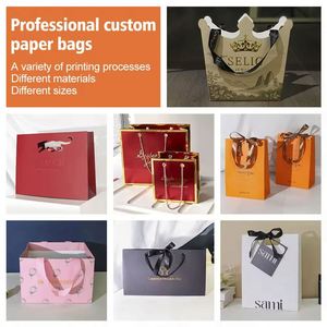 Eco-Friendly Biodegradable Durable Kraft Paper Bags with Custom Logo and Silk Screen Printing Paper Bag for Coffee Shops - Product Image 5