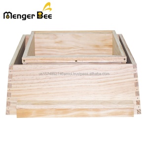 Nouvelle ruche nationale britannique WBC avec construction en bois de sapin à 3 couches, grille d'exclusion de reine et couvercle métallique - Product Image 5