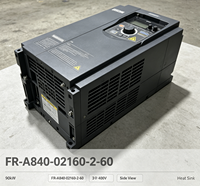 Variateur de fréquence Mitsubishi FR-A840-02160-2-60 75KW 380V Triphasé AC, contrôle vectoriel sans capteur, moteur 144A 590Hz, onduleur CE IP20