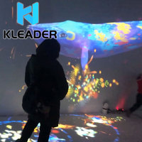 Proyección Interactiva Inmersiva, Isla de los Delfines de Ensueño, Pared Táctil, Realidad Aumentada 3D, Mapeo Holográfico de Habitaciones, Juego de Peces Virtual