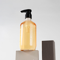 Flacon de shampooing en plastique PET luxueux de 500 ml avec pompe, adapté pour le gel douche, la lotion, la lessive et les produits capillaires