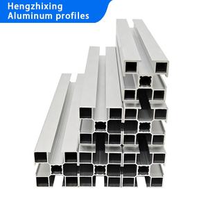 Fornitori <span class=keywords><strong>6065</strong></span> profili di estrusione in alluminio T5 taglio personalizzato 4080 T Slot argento profili quadrati bianchi con punzonatura - Product Image 2