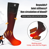 Chaussettes chauffantes à piles pour hommes et femmes, ski, randonnée, pêche, chasse, hiver, chaussettes chauffantes d'extérieur