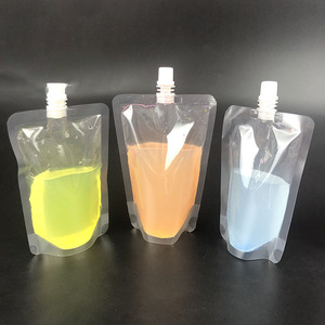 Tái sử dụng đứng chất lỏng nước trái cây bao bì thực phẩm Túi rõ ràng uống đứng trong suốt rõ ràng Spout túi nhựa uống Túi - Product Image 4