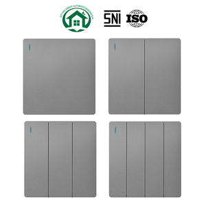 El interruptor individual Grey presenta un diseño elegante con un color gris moderno, lo que proporciona facilidad de operación y estética. - Product Image 1
