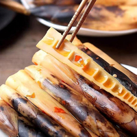 Aperitivos vegetales esenciales para el período de pérdida de grasa, condimento natural bajo en sal, brotes de bambú pelados a mano