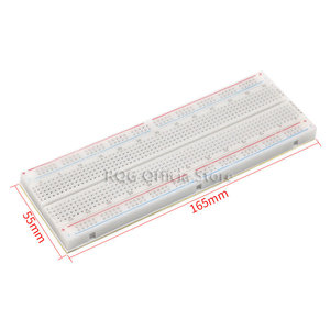 Breadboard 830 trous, fils rouge et bleu, breadboard sans soudure, carte de prototypage, carte de test - Product Image 3