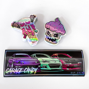 Tự dính Vinyl tùy chỉnh phản ánh cầu vồng <span class=keywords><strong>Holographic</strong></span> dán an ninh không thấm nước dán ba chiều - Product Image 3