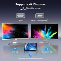 Mini PC N150 (hasta 3.6GHz) 12GB RAM DDR5 512GB SSD Win 11 Pro Pantalla LCD de Escritorio 4K 60Hz Doble LAN 1000M