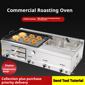 Parrilla <span class=keywords><strong>de</strong></span> gas multifunción industrial Máquina <span class=keywords><strong>para</strong></span> hornear pizza y estufas <span class=keywords><strong>de</strong></span> máquina <span class=keywords><strong>de</strong></span> <span class=keywords><strong>pan</strong></span> plano Parrilla <span class=keywords><strong>de</strong></span> gas comercial - Product Image 5