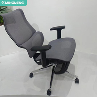 Chaise de Bureau Ergonomique Pivotante en Métal Design Contemporain en Maille Chaise de Salon Ajustable
