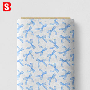 80s <span class=keywords><strong>Liberty</strong></span> Tana Lawn Tissu 100% Coton Bio Tissé Technics Digital Imprimé Élégance Rubans Bleus pour Chemises Robe Blouses - Product Image 3