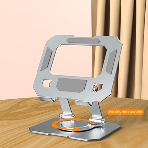 Xách Tay Phổ Gấp Dọc Máy Tính Xách Tay Điện Thoại Di Động Bàn Đứng Kim Loại Thép Có Thể Điều Chỉnh Máy Tính Xách Tay Tablet PC Chủ - Product Image 1