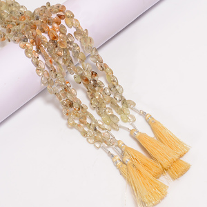 Cuentas de andalucita de venta Premium con estilo liso y en forma de corazón Cuentas de andalucita de 8 pulgadas de longitud a la venta - Product Image 3