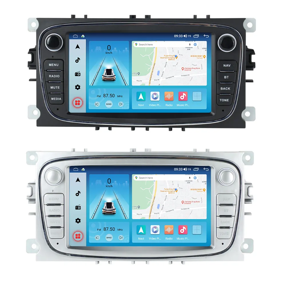 MEKEDE 8 núcleos Car dvd player Rádio GPS Estéreo WIFI Tela pequena sem máquina de controle Para Ford Focus NENHUM DVD 7 polegadas