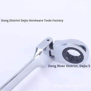 180-Degree Swivel <strong>Ratchet</strong> <strong>Wrench</strong> 16-Piece Metric Industrial Grade Double End Auto Repair &amp; Ship Maintenance Tool Set 6-24mm - Product Image 4