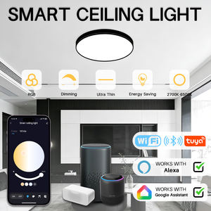 Luces de Techo Inteligentes Tuya de 24W con <span class=keywords><strong>Control</strong></span> por Aplicación Wifi para Sala de Estar, Compatibles con Google <span class=keywords><strong>Home</strong></span> e IOS, Color RGB - Product Image 6