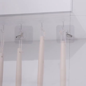 Crochets muraux adhésifs transparents fantaisie en gros pour cuisine, salle de bain, bureau, placard, pour suspendre manteaux, vêtements, serviettes - Product Image 5