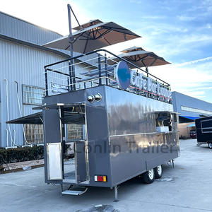 Support à crêpes et à glace personnalisé voiture de buffet mobile <span class=keywords><strong>caravane</strong></span> mobile de nourriture à vendre - Product Image 6